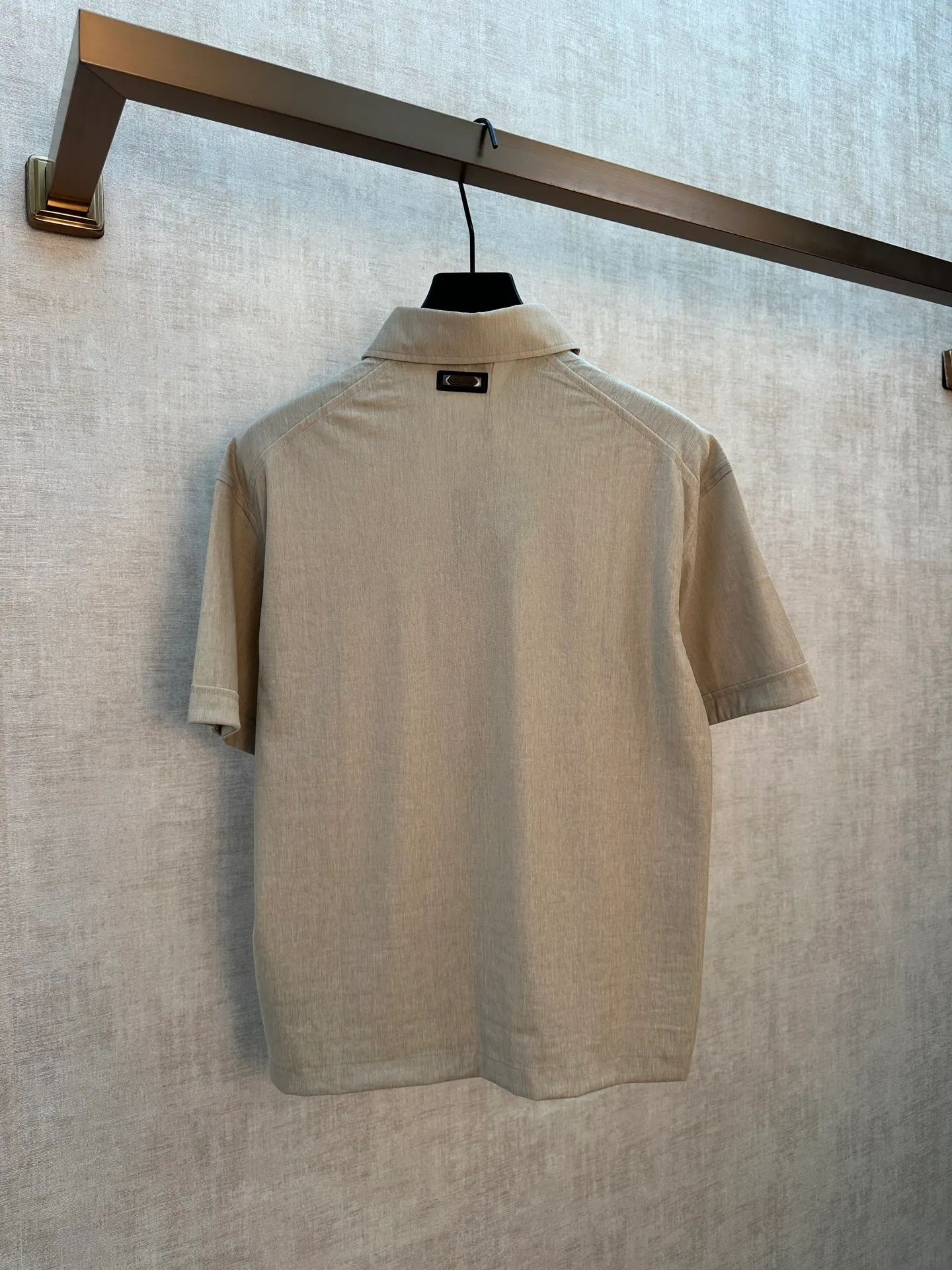 LP 26New Arrival linen cardigan square neck polo shirt T-shirt, men's high version. Sizes: M.L.XL.XXL.XXXL.XXXXL.